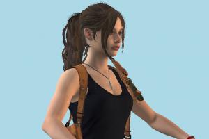 Claire Girl 3d model